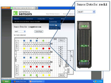 Wireless Sensors Data Centers floorplan