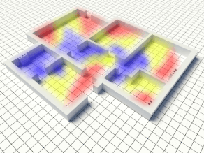 Wireless Sensors Data Centers heatmap